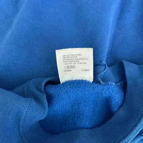 Vintage Tultex Sweatshirt Large Men Timber Wolf Graphic Crewneck Pullover Fleece - Picture 8 of 9